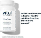 Vital Nutrients ViraCon - Vegan Immune Support Supplement* - Zinc, Elderberry, Licorice Root Extract, & Other Herbs for Comprehensive Immune Support - Gluten, Dairy, Soy Free - Non-GMO - 60 Capsules