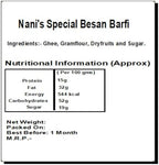 Ghasitaram Gifts Rakhis Online - Rakhi for Brother-M-102 Bhaiya Bhabhi Rakhi with 400 GMS of Besan Barfi