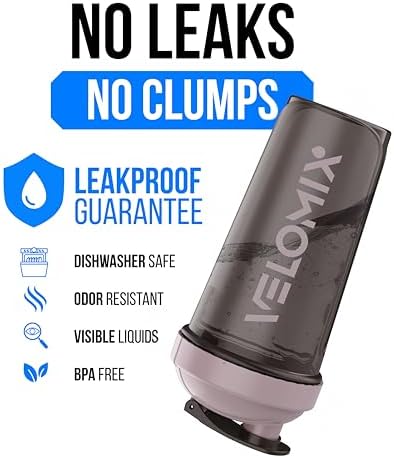 VELOMIX -3 PACK- 18 oz Protein Shaker Bottle for Protein Mixes - 3x Wire Whisk | Leak Proof Shaker Cups for Protein Shakes | Stackable Protein Shaker Bottle Pack | Dishwasher Safe
