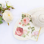 AM Décor - 20 Count Soft 3-Ply Tissue Decoupage Luncheon Paper Napkins -13" x 13" (Unfolded) (Rosalia, 13x13 Inch (Pack of 20))