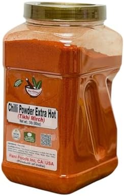 Desi Kitchen Chilli Powder Extra Hot (Tikhi Mirch) – Premium Indian Red Chili Powder | Pure & Natural, No Artificial Colors or Additives | Non-GMO | 5lb (80oz) | Packed by Rani Foods Inc.