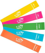 Fit Simplify 10 Inch Resistance Loop Exercise Bands, Set of 5, Assorted Colors