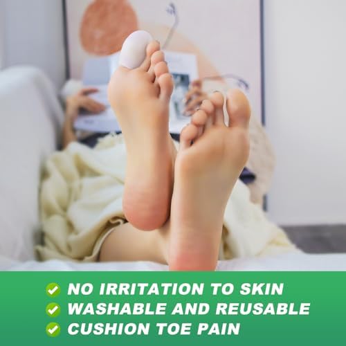 Niupiour Silicone Big Toe Protectors for Women and Men, 14 Pieces of Gel Toe Covers for Missing or Ingrown Toenails, Toe Caps and Sleeves for Shoes, Protect Toe from Rubbing and Friction