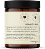 Erbology Organic Baobab Powder 3.2 oz - 45 Servings - Skin Health and Immunity Support - Rich in Vitamin C, B Vitamins and Polyphenols - Sustainably Sourced Straight from Farm - Vegan - GMO-Free