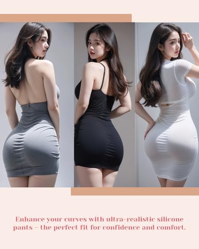 Silicone Pants for Crossdressers Hip Enhancer Open Crotch Buttock Silicone Fake Butt Pants Drag Queens Transgender