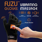 FUZU Vibrating Massage Glove Used for Providing Massages, Massaging Sore Muscles, Back, Neck, Shoulders Legs, 20 Speeds & Patterns, Rechargeable & Waterproof | Right Hand ONLY, Black