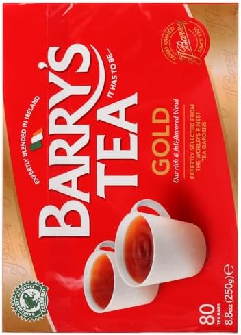 Barry's Tea Gold Blend, 80-Tea Bag Boxes (Pack of 6)