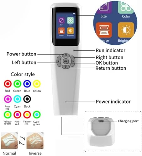 Infrared Vein Finder Viewer Efficiency Vein Locator, Vein Illumination Detector for On Various Skin (Upgraded)