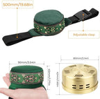 Copper Moxa Box with Bag Set, Copper Tank Moxibustion Treatment Tool, Moxibustion Box for Neck Knee Waist Shoulder Back Remove Dampness, 艾灸盒 艾草 Ai Jiu (1 Couplet)