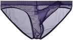 Mens Ultra Thin Breathable Mesh Elephant Nose Pouch Triangle Briefs Underwear Hip Coverage Bikini Panties