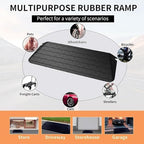BESEA 2.5" Rise Threshold Ramp Wheelchair Ramp Rubber Curb Ramp for Home Doorways 3.63 Feet Long 2200lbs Load Capacity Power Scooter Ramp