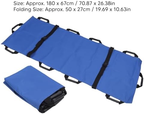 Positioning Bed Pad with 10 Handles, Oxford Cloth Transfer Sheet for Turning, with Blue Storage Bag