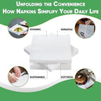 Elegant Lunch Napkin 500 Lunch Napkin 1 Ply, White
