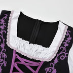 JerrisApparel Girl Dirndl Oktoberfest Costume Bavarian Beer Festival Dress Maid Apron Halloween Cosplay Outfits