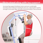 Sit to Stand Sling,Lift Patient Aid Padded Sling and Stand Assist with Back Support,Patient Lift Sling Works with Most Mobility Aids & Equipment (Large)