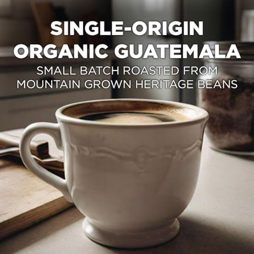 Maud's Organic Guatemalan Coffee Pods, 50 ct, Single Origin Guatemalan Medium Roast Coffee in Single Serve Pods – 100% Arabica Beans, Compatible with Keurig K Cups Maker