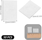 50 Pcs Air Filter Scent Pads, Microfibre Essential Oil Diffuser Refill Pads, 1.2x0.86x0.12in Unscented Aromatherapy Pad for Car Home Office Electronic Diffusers
