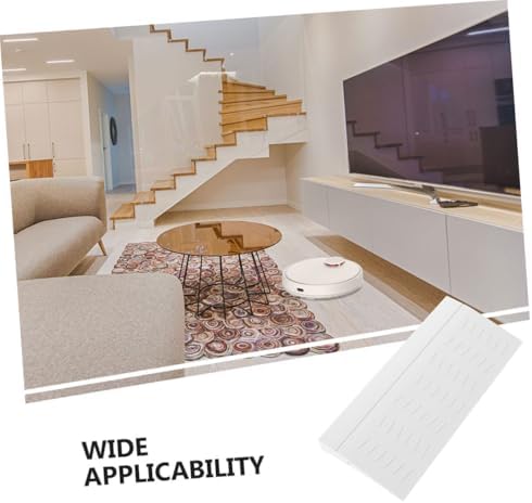 Zerodeko 2pcs Sweeping Robot Ramp Mat Plastic Door Transition Ramps for Home Use Non-Slip Climbing Pads for Robot Vacuum Cleaners for Thresholds and Steps