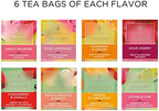 Taylors of Harrogate Assorted Green & Herbal Teas Sampler, Variety Pack Gift Box, Individually Wrapped Bags, 48 Count (Pack of 1), Premium Green & Herbal Teas, Mixed Caffeinated & Caffeine-Free Selection, 48 Teabags