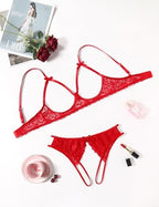 Avidlove Women's Exotic Lingerie Sets Naughty 2 Pieces Bra Panty Set Sexy Cutout Lace Lingerie