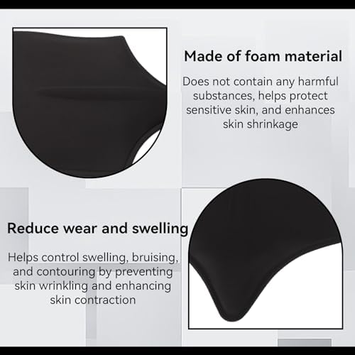 Lumbar Molder Liposuction Back Board, Foam Abdominal Compression Garment Back Lipo Board for Liposuction Recovery and BBI Post Surgery (Black)