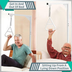 Bed Trapeze, Trapeze Bar for Bed Mobility Sturdy Bed Trapeze for Elderly and Patient Bed Pull Up Medical Trapeze Bars Assist Individual with Transferring Or Repositioning Safely and Easily