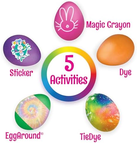 PAAS Easter Egg Decorating Bundle, Includes 1 Deluxe Kit, 1 Tie Dye Egg Dying Kit, and PAAS Whiskers for Easy Egg Dying, Food Safe Dye for Family Easter Activity (3 Piece Bundle)