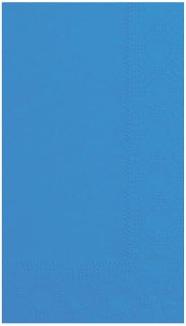 Hoffmaster 180544 Dinner Napkin, Regal Embossed, 2-Ply, 1/8 Fold, 17" Length x 15" Width, Marina (8 Packs of 125)