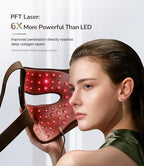 JOVS 4D Laser Therapy Mask for Face, LED Red Light Therapy Face Mask with 4 Wavelengths for Deep Anti-Aging, Precision Anti-Wrinkle, Skin Firming & Radiant Glow, 6x More Powerful Than LED, Gift