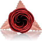 Solid Copper Rose with Black & Copper Base – 7th or 22nd Wedding Anniversary Flower Keepsake