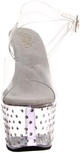 Pleaser Women's Stardust-708 Platform Sandal