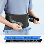 NEENCA Lower Back Brace for Lower Back Pain Relief, Medical Grade Lumbar Support Belt for Women Men, Herniated Disc,Lumbar Strain,Sciatica, Scoliosis (Black, Large)