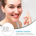 EXCEART Transparent Lens Cases 8-Pack Portable Sealing Contact Lens Holders Mini Clear Flip-Top Storage Boxes for Daily Eye Care and Travel
