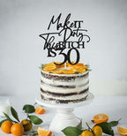 Make It Dirty This B*tch is 30 Cake Topper, Dirty Thirty Cake Decorations, Talk 30 to Me 30th Birthday Party Decoration Supplies Black Glitter
