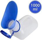 Unisex Potty Urinal for Car, Toliet Urinal for Men and Women, Bedpans Pee Bottle, with a Lid and Funnel, Mobile Toilet Plastic Portable Urinal for Camping Travel