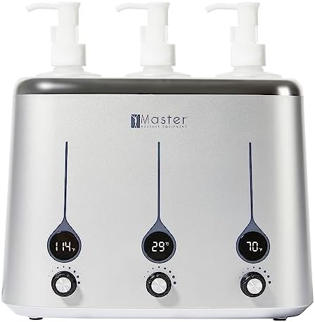 Master Massage Gen-II 3-bottles Oil Warmer for Massage Therapy & Personal Use