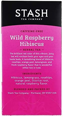 Stash Tea Tea Wild Raspberry Hibiscus 20 Tea Bags