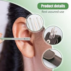 Ear Cleaner, Ear Cleaning Tool Set, Ear Cleaning Kit, Portable Spiral Earwax Cleaner Tool Set (Yellow)