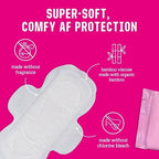 Flo - Day + Night Menstrual Pads (10 Day + 5 Night) - Organic Bamboo Period Pads for Women - Winged + Ultra Thin - Absorbent, Soft & Breathable - Plant Based - Vegan & Cruelty Free