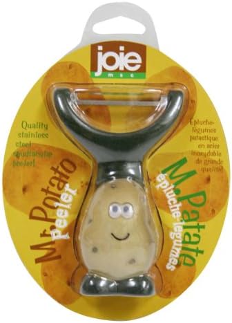 Joie Mr Potato Y-Shaped Peeler, Cute Kitchen Gadget for Vegetables and Fruit, Create Long Wide Veggie Pasta Strands, Stainless Steel Blade