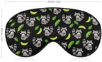 Novelty Printed Sleep Mask Eye Cover Compatible with Cute Raccoon Soft Blindfold Elastic Strap Night Eyeshade Travel Nap for Women Men