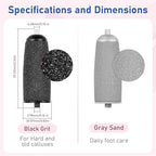 6 Pack Electric Foot Callus Remover Replacement Heads, Replacement Rollers for Pedicure Tools, Compatible with Most Electric Foot Files and Callus Removers (Pedicure Tool Not Included)