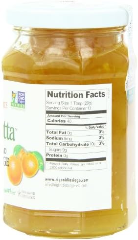 Rigoni Di Asiago Fiordifrutta Fruit Spread, Seville Orange, Organic, 9.17 oz