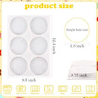 HUAKENER 3 Pcs Silicone Muffin Top Pans for Baking, 4 Inch Non-Stick Round Baking Molds for Mini Cake, Muffin Top, Dessert, Hamburger, Sandwiches Making