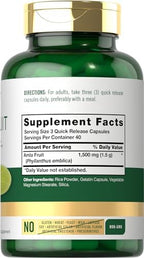 Carlyle Amla Capsules 1500mg | 120 Count | Amalaki Fruit | Herbal Extract Supplement | Non-GMO and Gluten Free