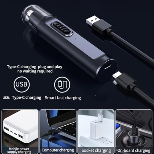 Nose Hair Trimmer for Men Women, USB Rechargeable Electric Ear Nose Hair Trimmer Clipper, Professional IPX7 Waterproof Dual Edge Blades for Easy Cleaning