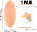 Silicone Adhesive Calf Pads 1 Pair Soft Waterproof Silicone Calf Corrector for Crooked Thin Skinny Legs, Small