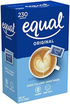 EQUAL 0 Calorie Sweetener, Sugar Substitute, Zero Calorie Sugar Alternative Sweetener Packets, Sugar Alternative, 230 Count, Pack of 3