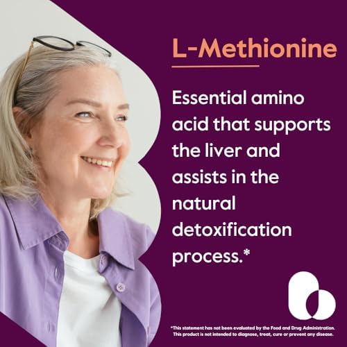BESTVITE L-Methionine 500mg (120 Vegetarian Capsules) - No Stearates - Vegan - Non GMO - Gluten Free