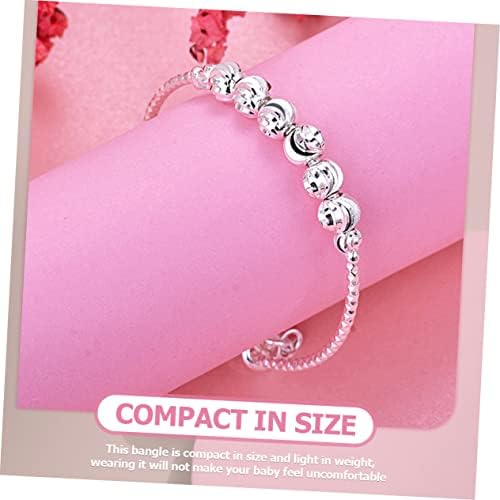 ABOOFAN Boy Girl Bell Bangle Bracelet Jewelry for Girls Charm Accessory Heart Bell for Shower Christmas and Birthday Celebrations